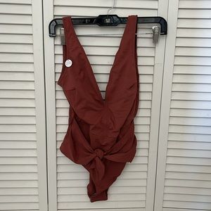 NWT Terracotta One Piece Swimsuit Sz 36/S